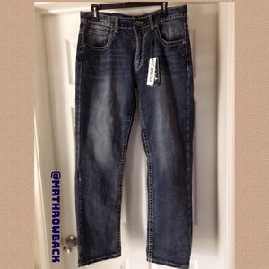 TRUE LUCK JEANS, NWT, STRAIGHT FIT, 34x32